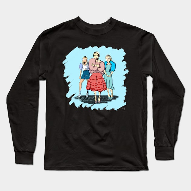 Scream Queens Idiot Hookers Long Sleeve T-Shirt by hollydoesart